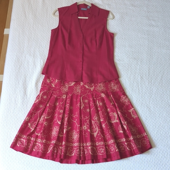 Womens Button Up Linen Tank Top Blouse Sz 10 - Picture 5 of 5